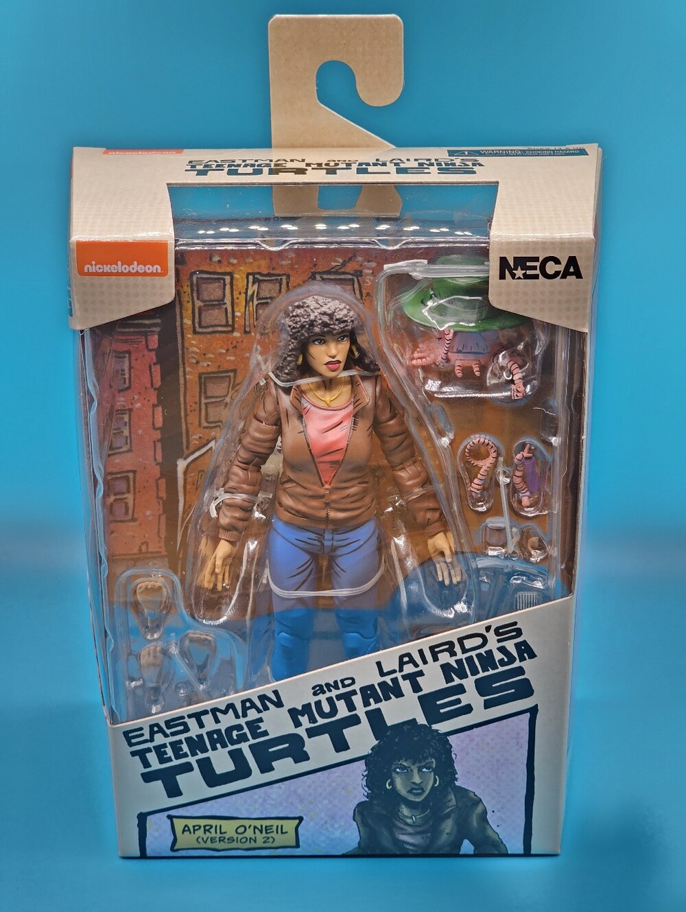 April O'Neil Action Figure - Brown Jacket, Blue Pants